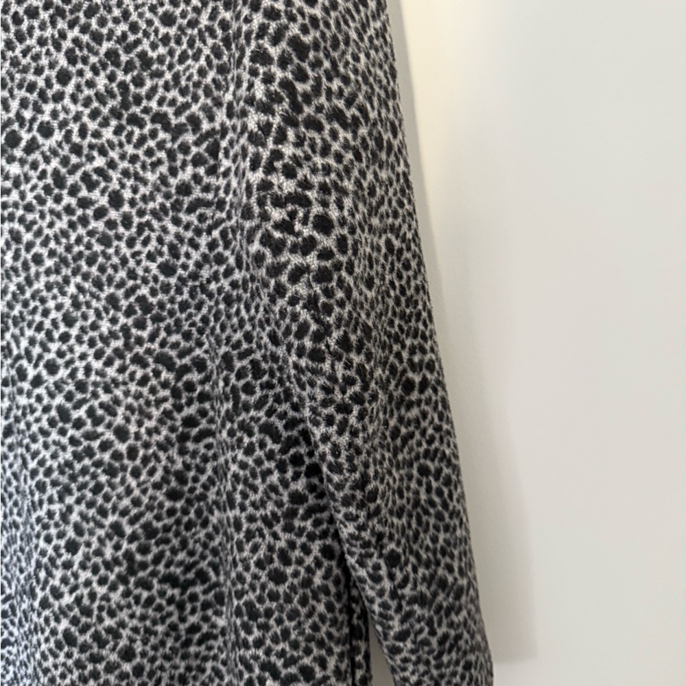 Maje Black and Gray Patterned Trench Coat - Picture 9 of 14